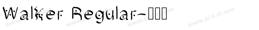Walker Regular字体转换